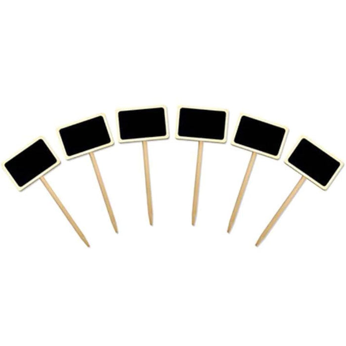CHALK-IT-UP WOOD STAKES NATURAL RECTANGLE BORDER 