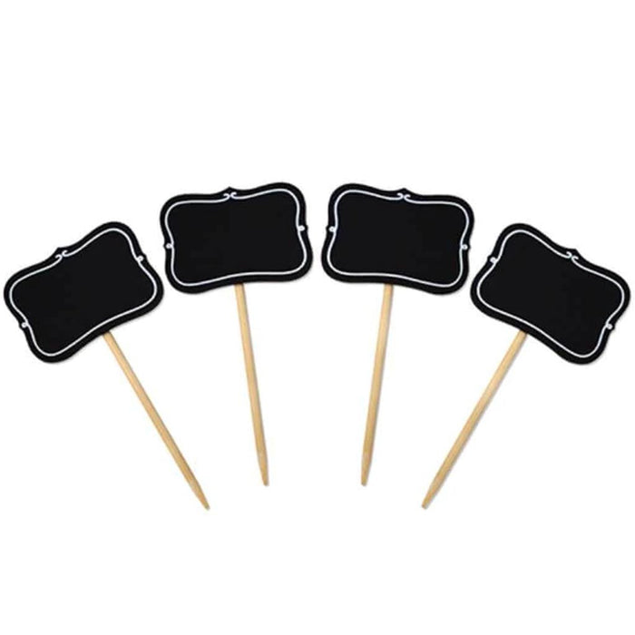 CHALK-IT-UP WOOD STAKES NATURAL BRACKET BORDER 