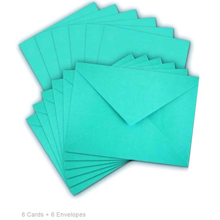 CARDS + ENVELOPES A6 4.5"X6" TIFF BLU 
