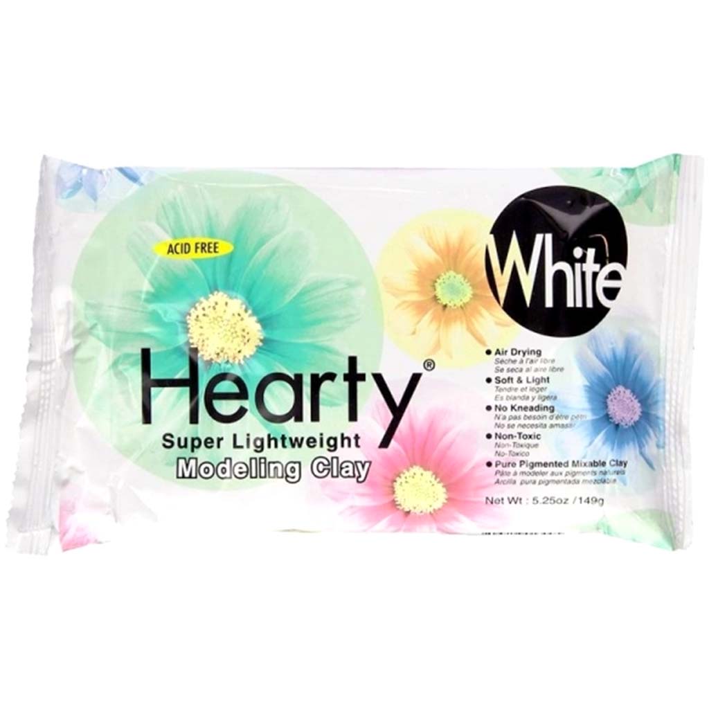 HEARTY CLAY 1.75 OZ WHITE