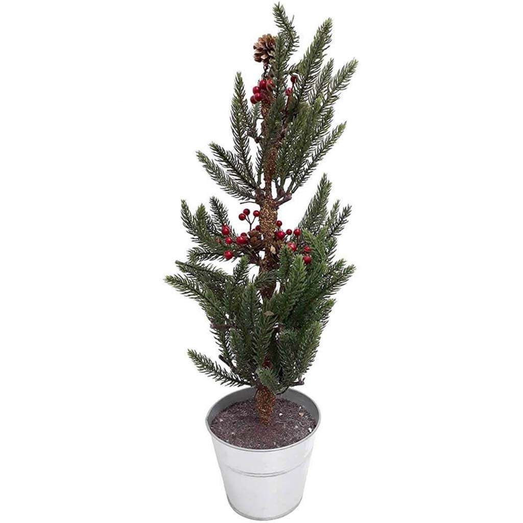 Christmas Tabletop Tree Pot 24In 