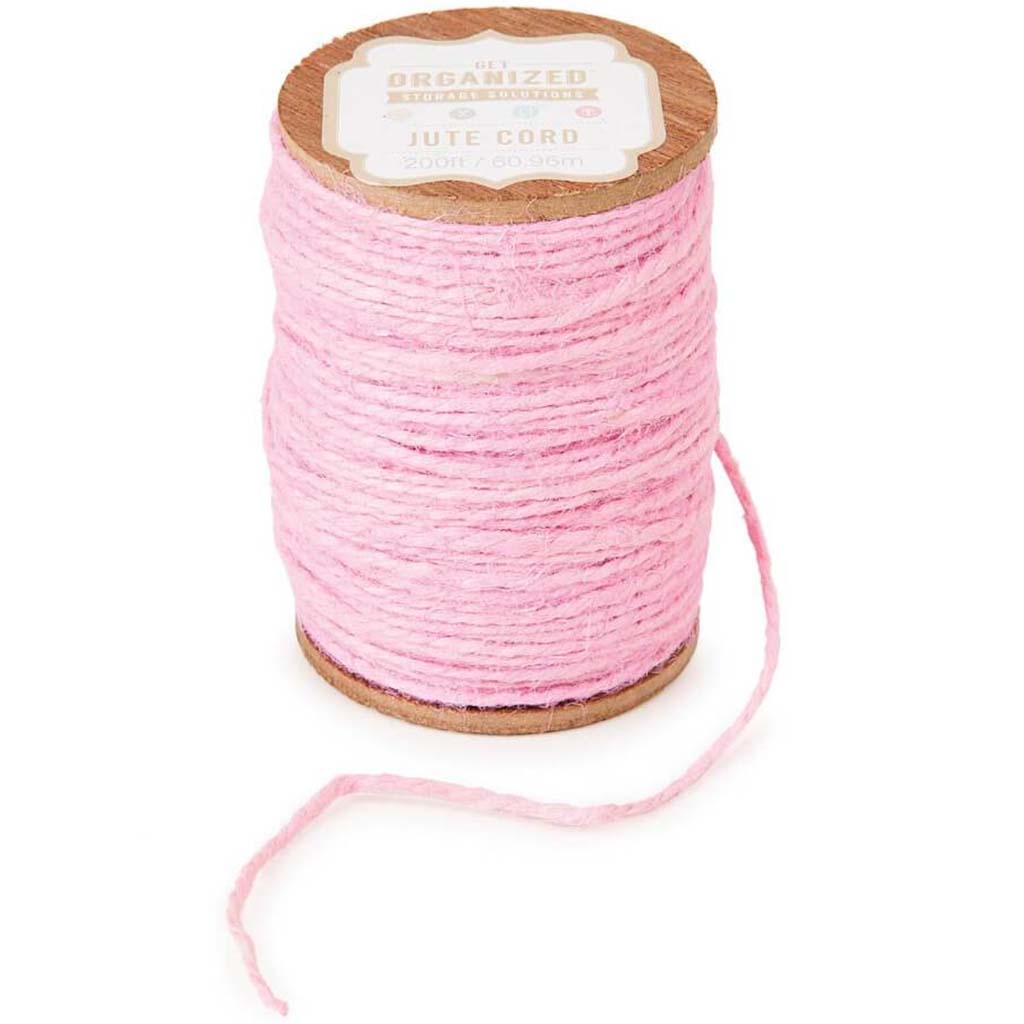 JUTE SPOOL CORD LIGHT PINK 1PC 