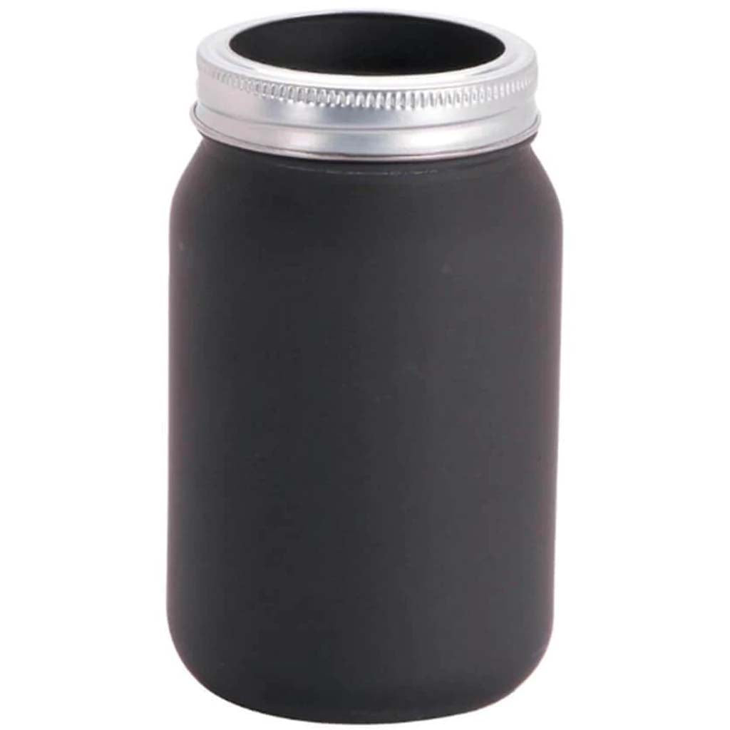 MASON JAR &amp; LID W/ CHALKBOARD FINISH 16OZ 