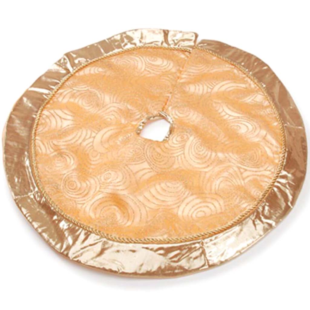 Mini Tree Skirt Metallic Gold 18 inches 