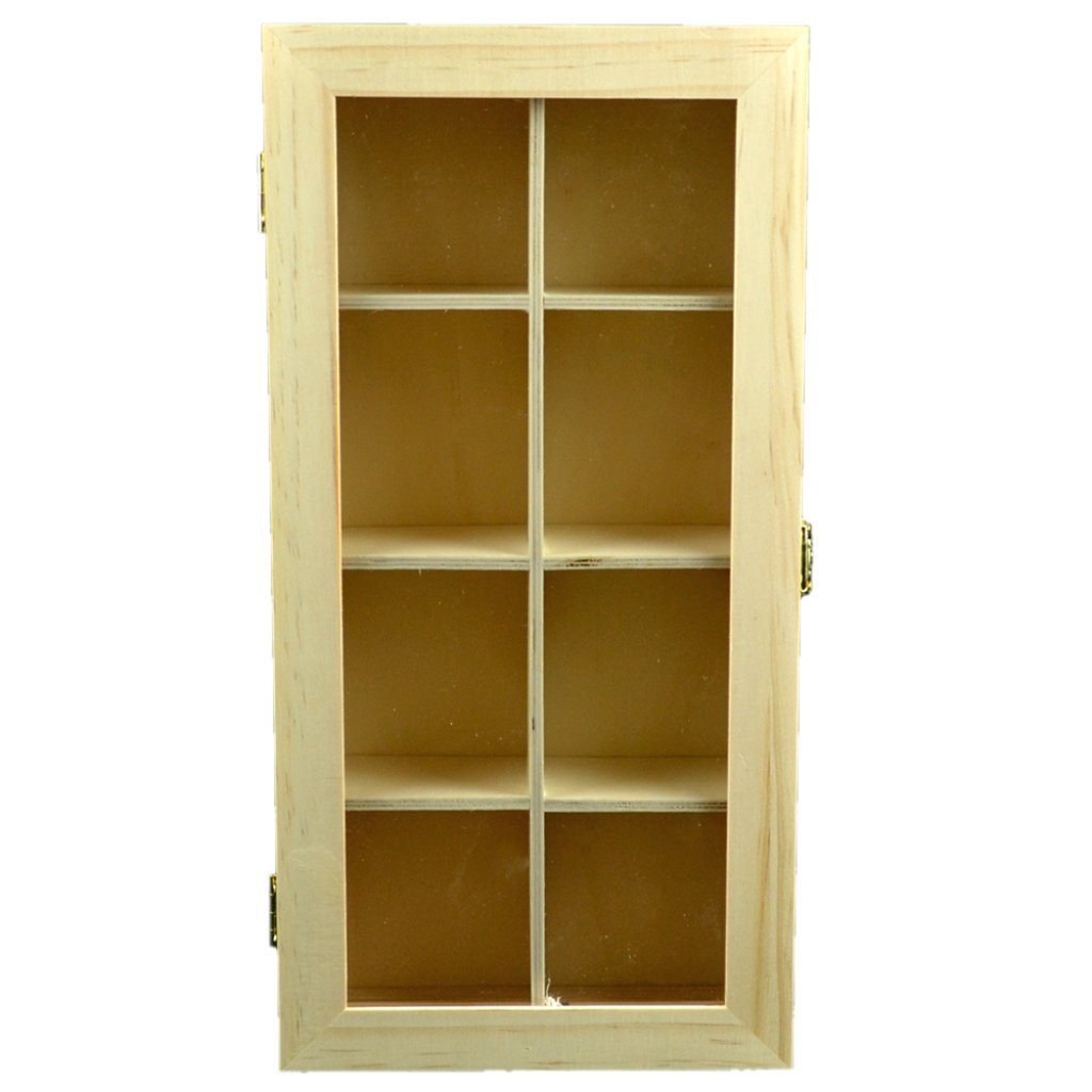 Pine Shadow Box W/Plexiglass Door 13.5â€? 