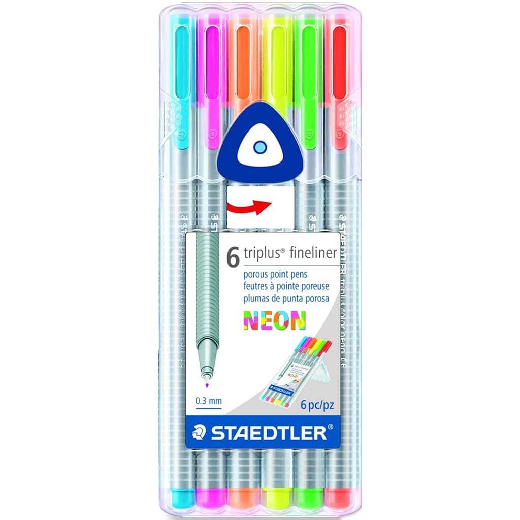 Staedtler Triplus Fineliner 334 Drawing Pens Neon