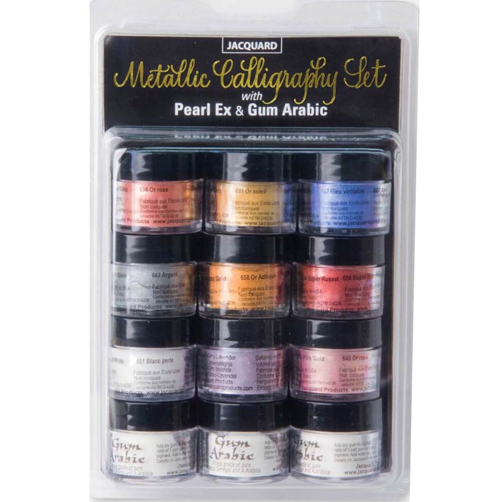 Calligraphy Metallic Set with Pearl Ex &amp; Gum Arabic