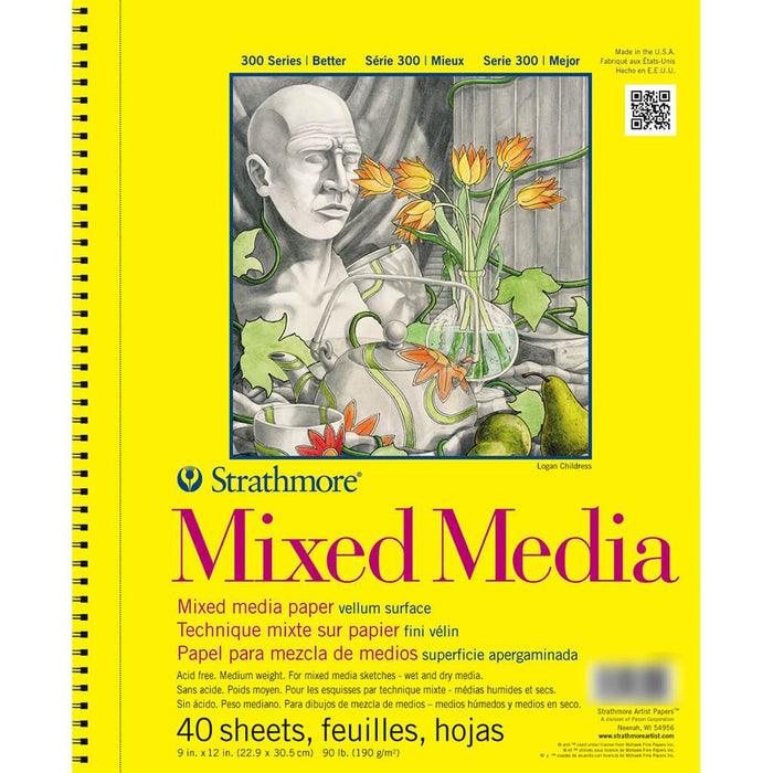 Strathmore 300 Series Mixed Media Pad 9in x 12in