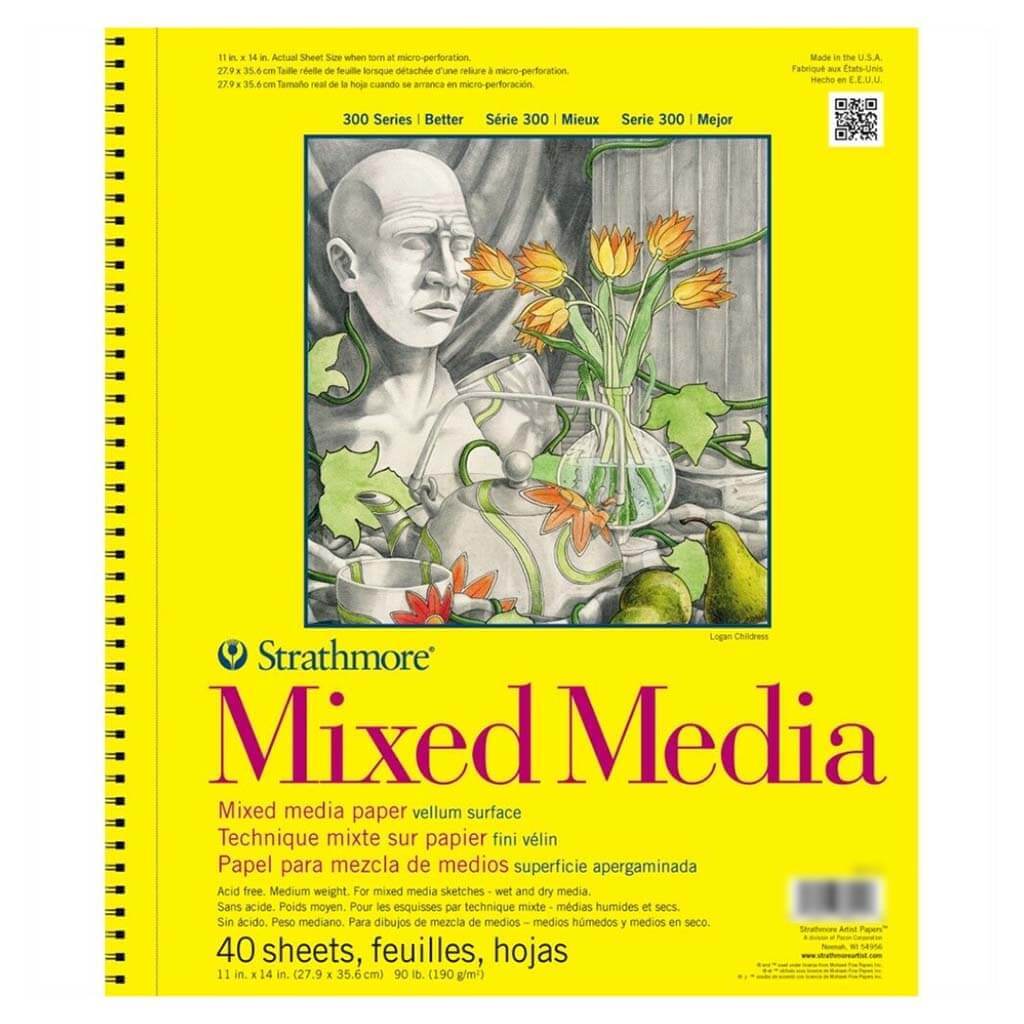 Strathmore 300 Mixed Media 90Lb Pad 11in x 14in