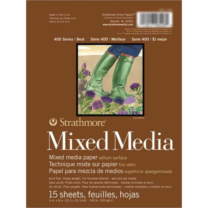 Strathmore 400 Mixed Media Pad 6in x 8in