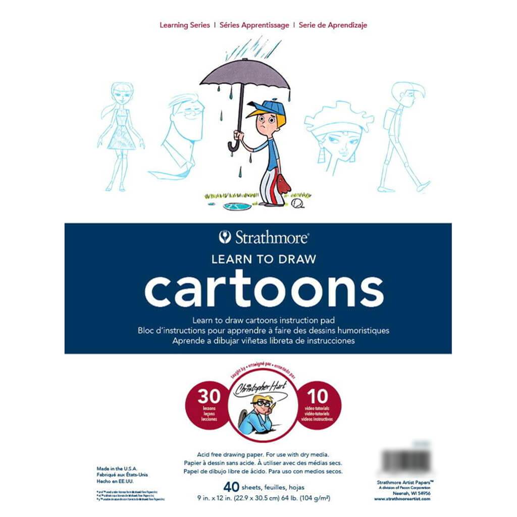 Strathmore Learning Series Drawing Pad 9in x 12in, Cartoons