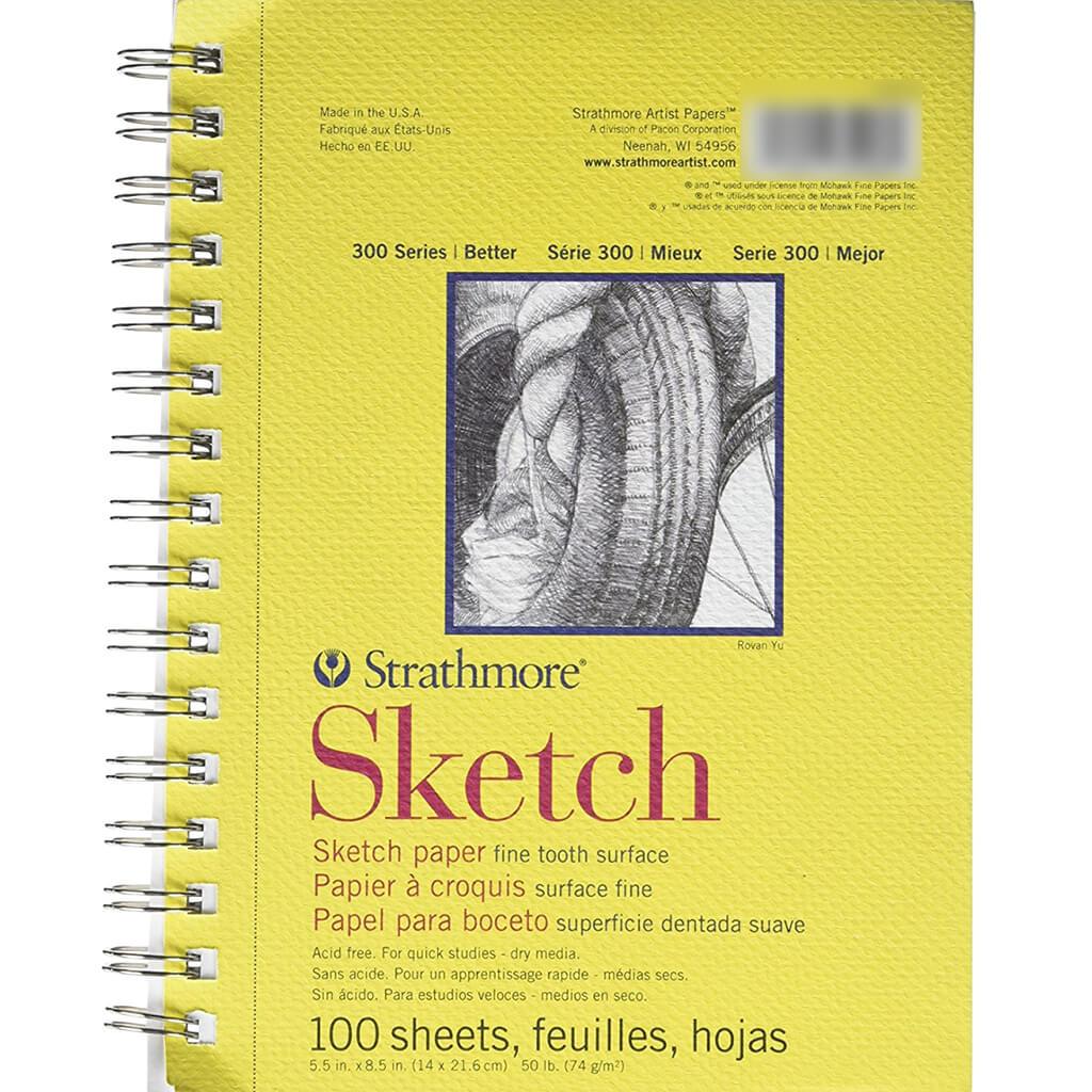 Strathmore 300 Spiral Sketch Pad 5.5in x 8.5in