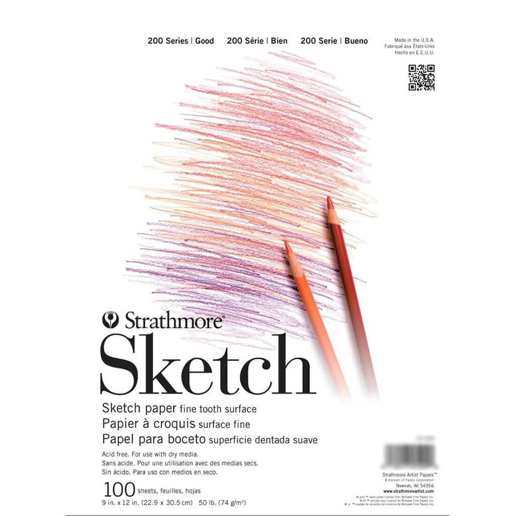 Strathmore 200 Taped Sketch Pad 9in x 12in