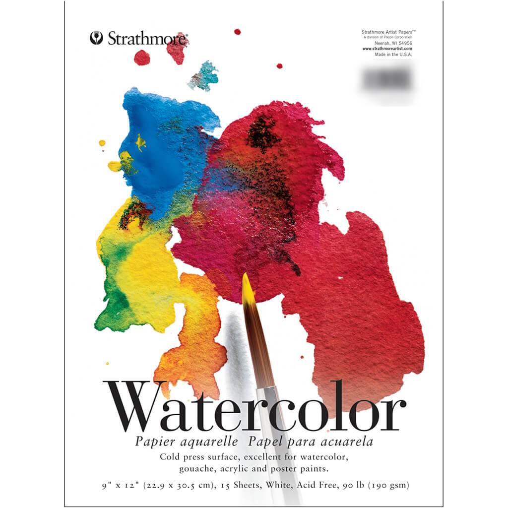 Watercolor Paper Pads 200 Series 9in x 12in 15 Sheets