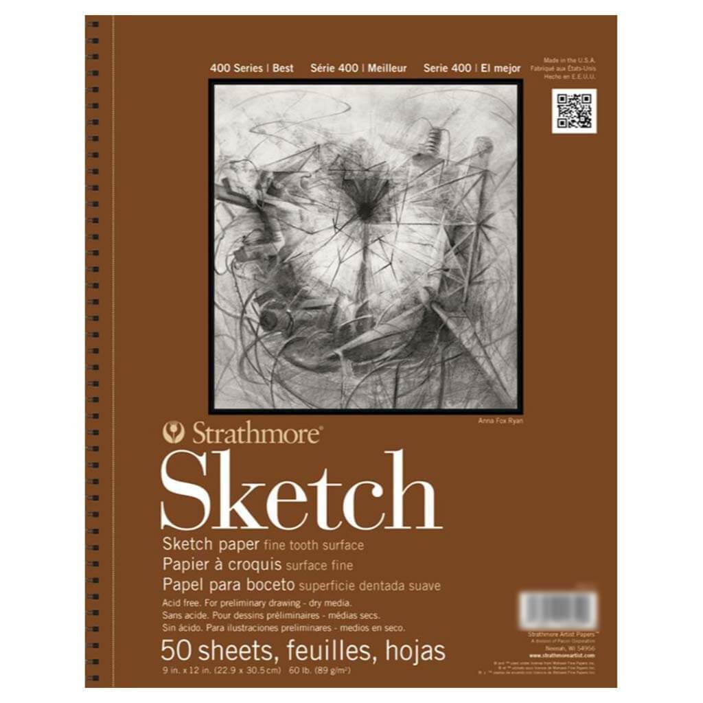 Strathmore 400 Sketch Pad 9X12 100 Sheets