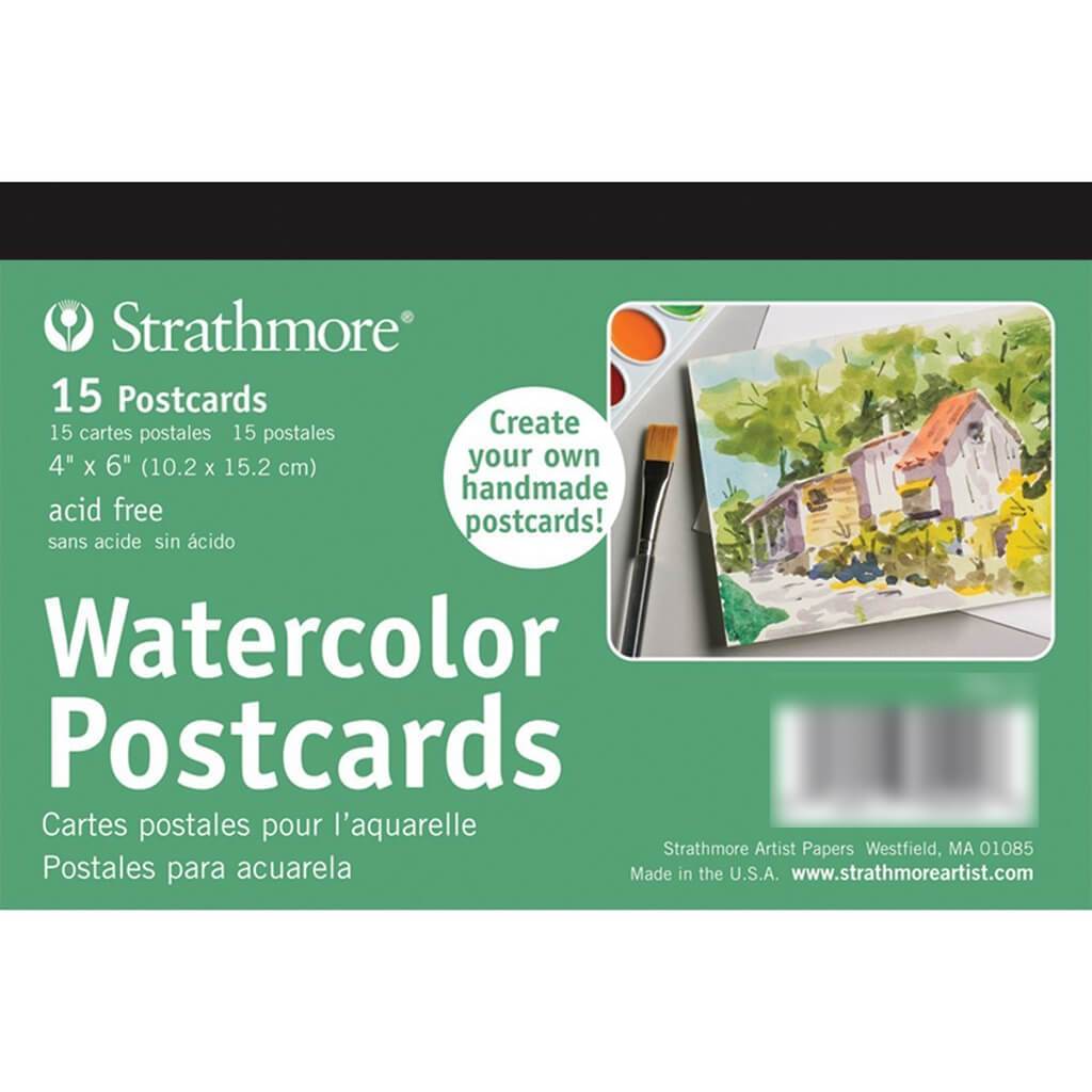 Strathmore Blank Watercolor Postcards 15 Sheets