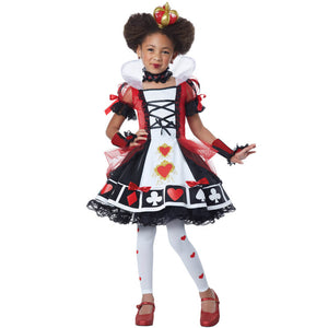Queen Of Hearts Deluxe Kids Costume