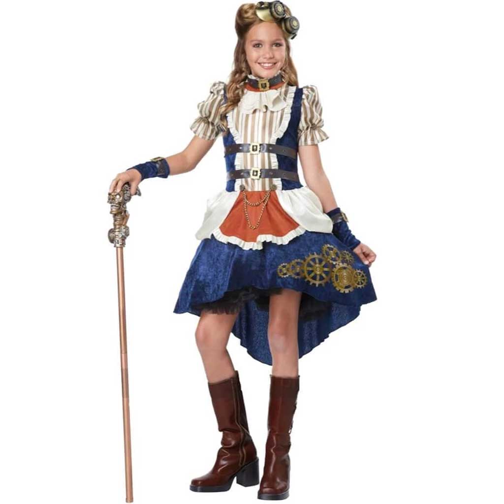 Steampunk Fashion Girl Tween Costume - Creative Minds