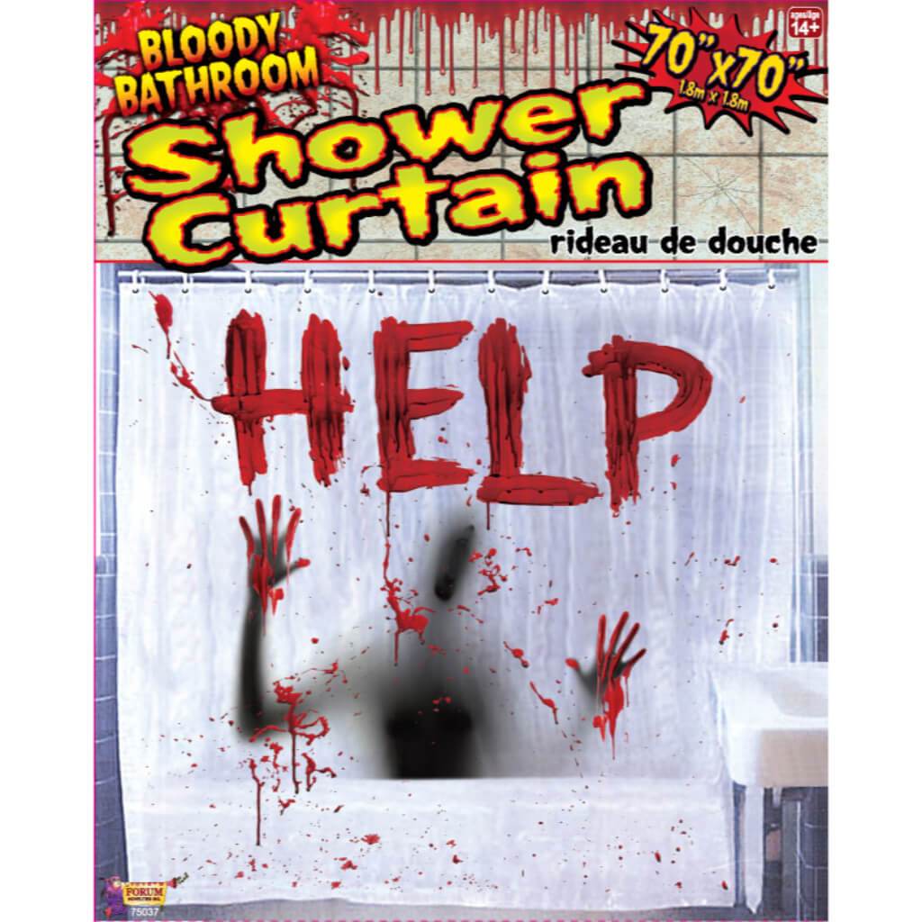 Bloody Shower Curtain 