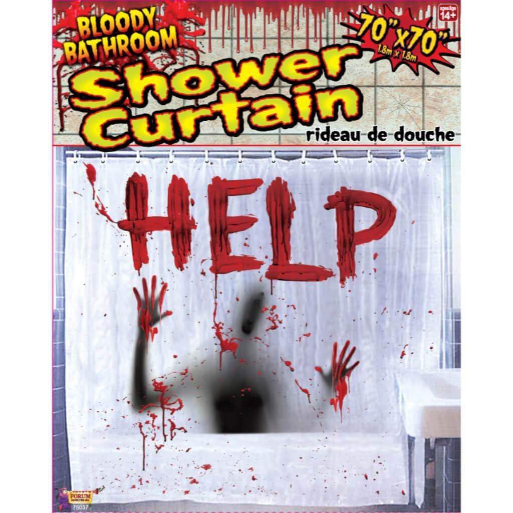 Bloody Shower Curtain 