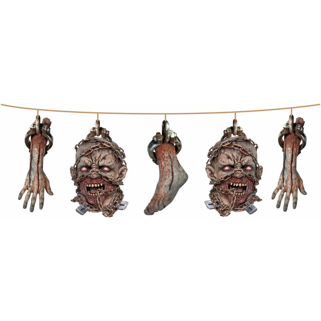 Zombie Head Garland