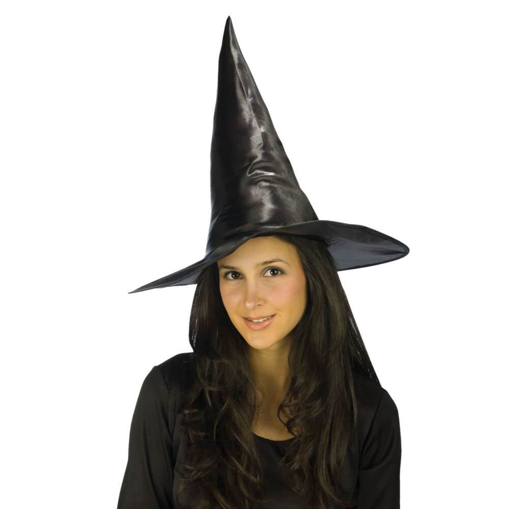 Classic Black Witch Hat Taffeta 