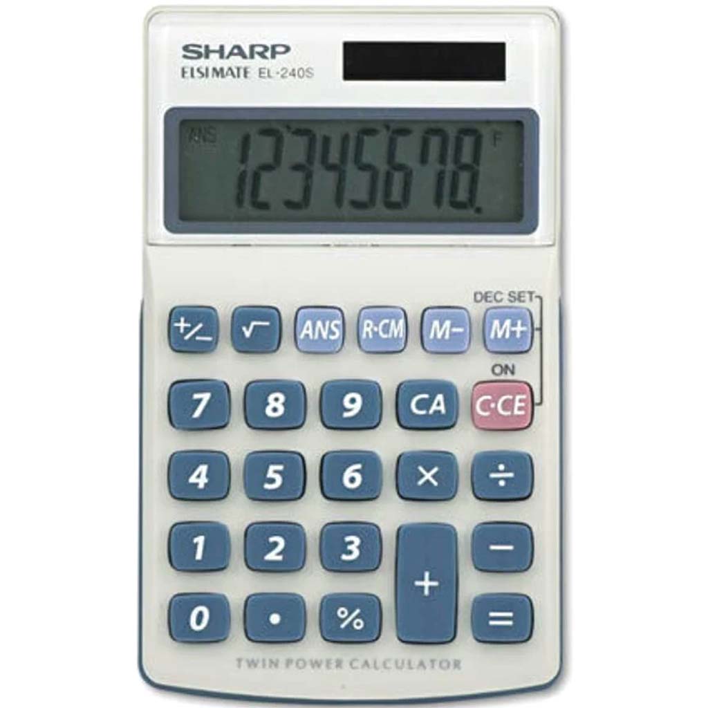 Handheld Business Calculator, 8-Digit LCD 