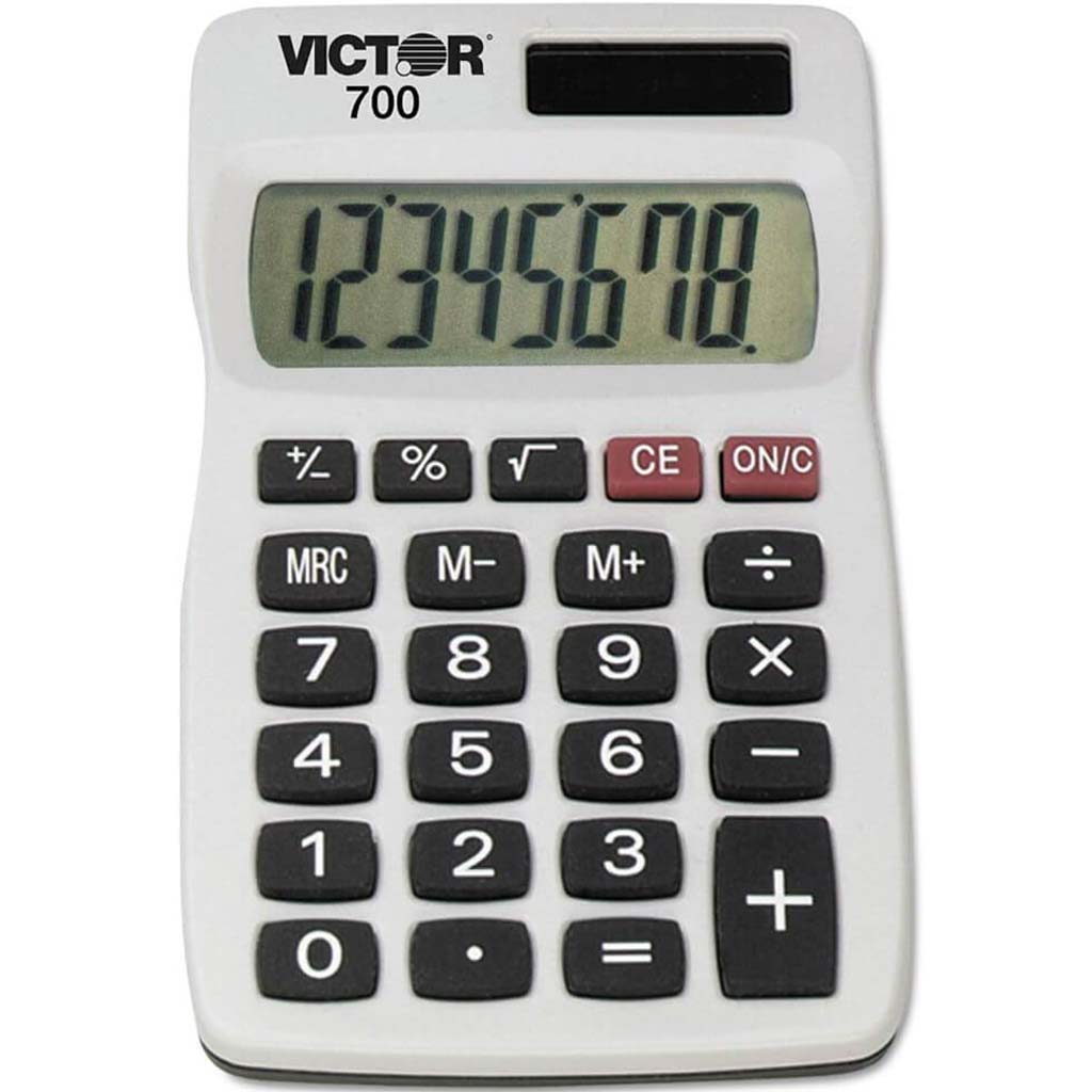 Pocket Calculator, 8-Digit Lcd 