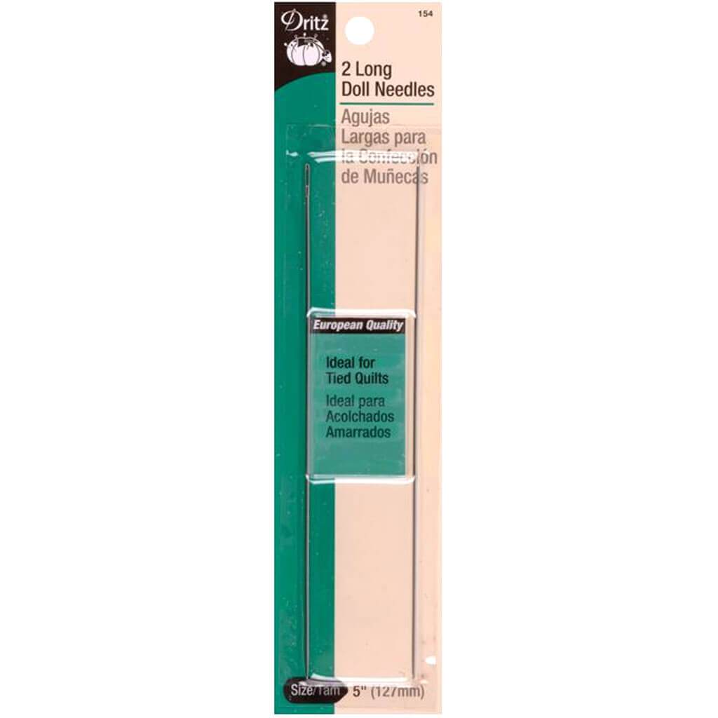 Dritz Long Doll Needles 5in 2/Pkg