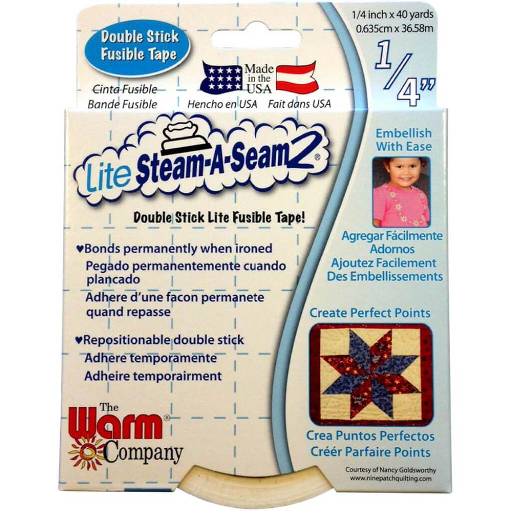 Warm Company Lite Steam-A-Seam 2 Fusible Web .25in x 40yd