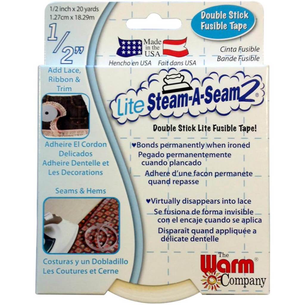 Warm Company Lite Steam-A-Seam 2 Fusible Web Tape .5in x 20yd