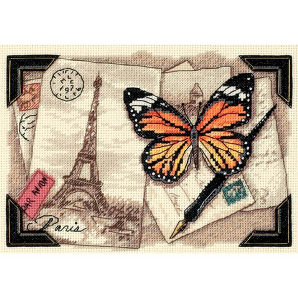 Travel Memories Gold Petite Counted Cross Stitch Kit 7in x 5in