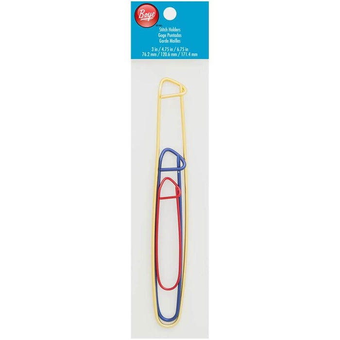 Boye Aluminum Stitch Markers 3in, 4.75in & 6.75in 3/Pkg