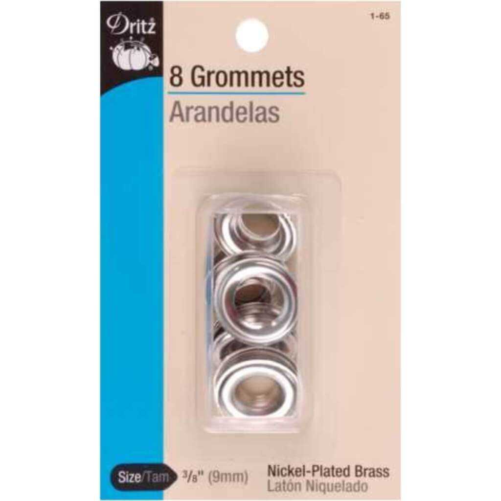 Dritz Grommets 3/8in 8/Pkg Nickel 