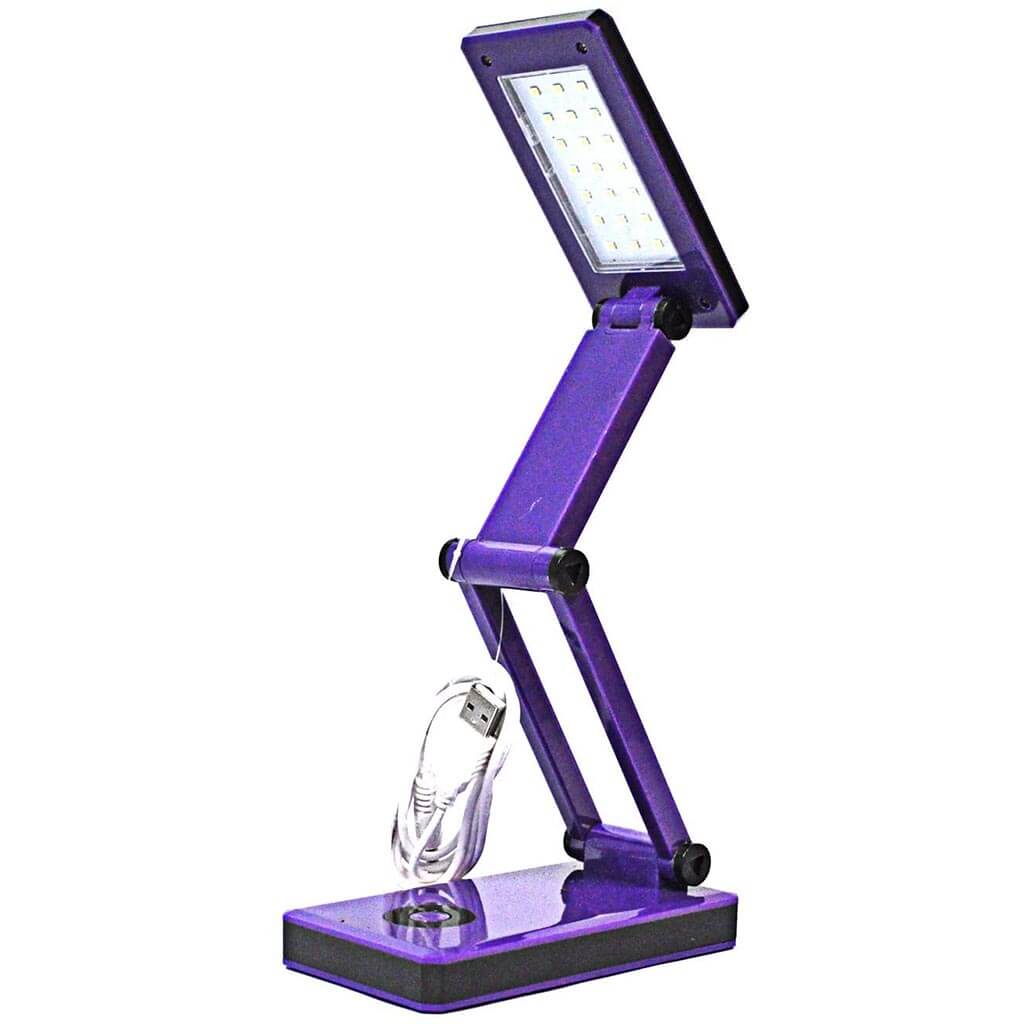 LED Folding Desk Lamp Purple