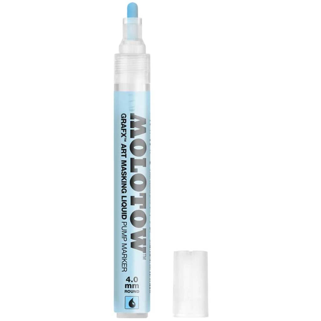 Molotow Masking Fluid Refillable Marker 4mm Round Nib 