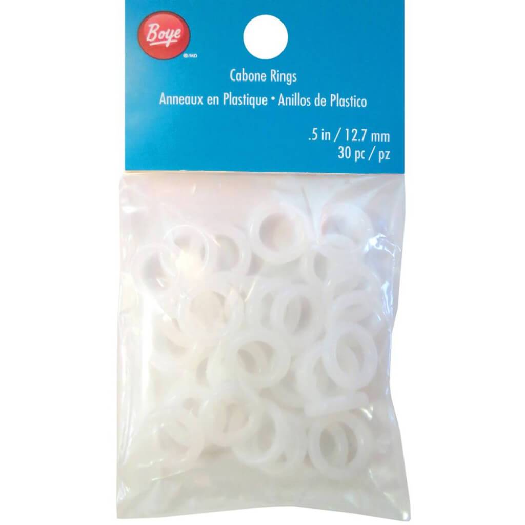 Boye Cabone Rings .5in 30/Pkg