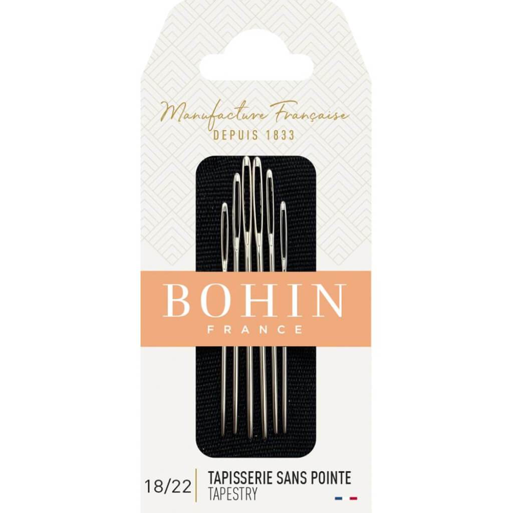 Bohin Tapestry Hand Needles Size 18/22 6/Pkg