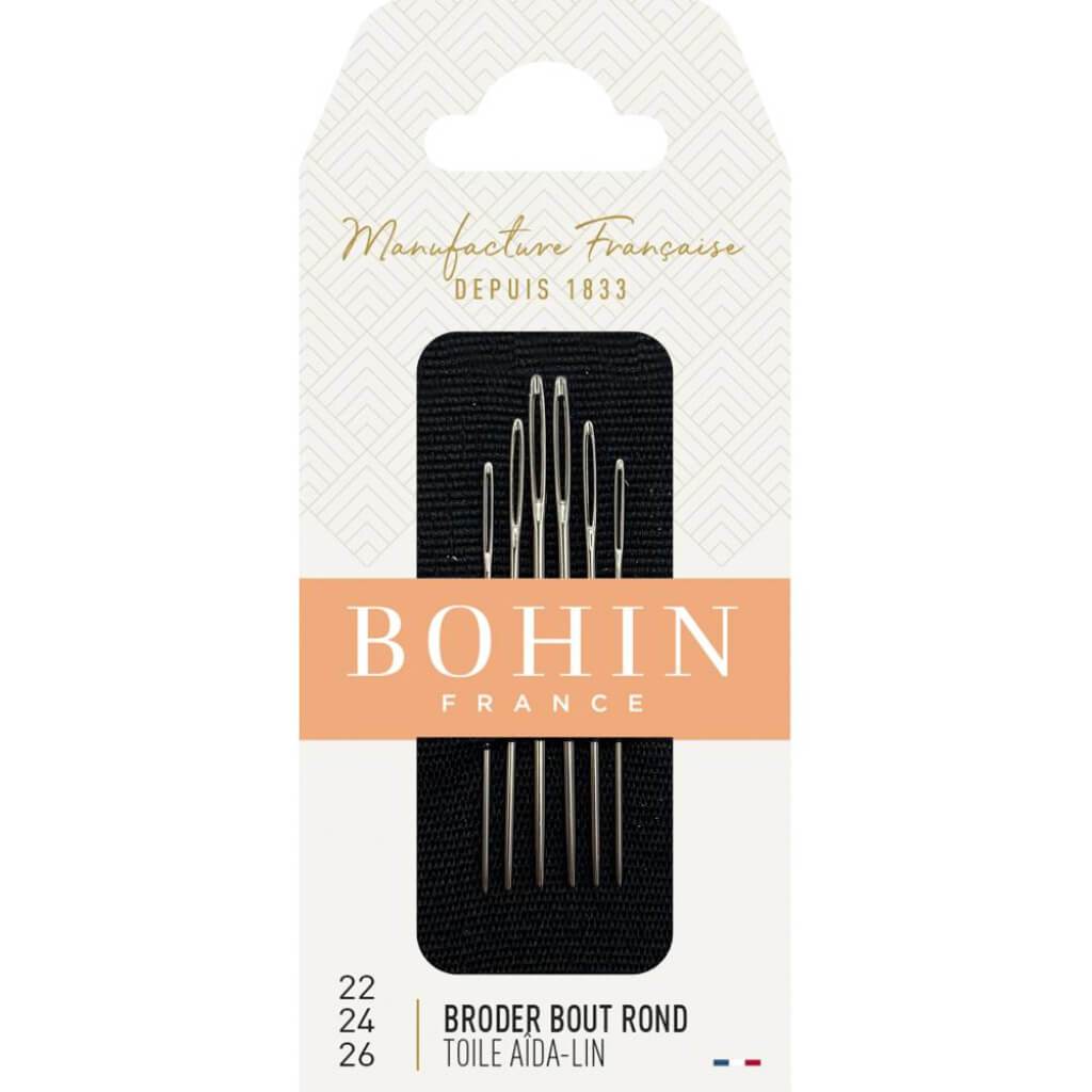 Bohin Tapestry Hand Needles Size 22/24/26 6/Pkg