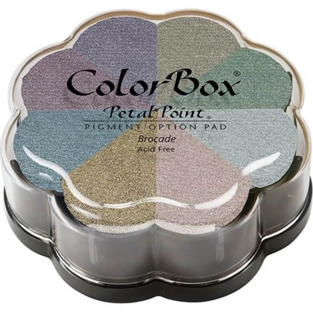 ColorBox Pigment Petal Point Ink Pad 8 Colors Metalex tra Brocade