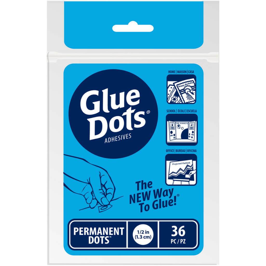 Glue Dots .5in 36/Pkg Permanent 