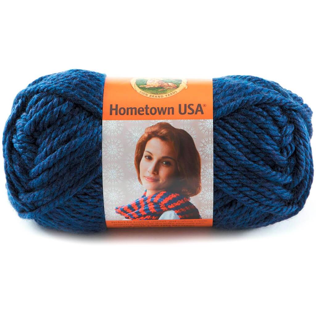 Lion Brand Hometown Yarn San Diego Navy