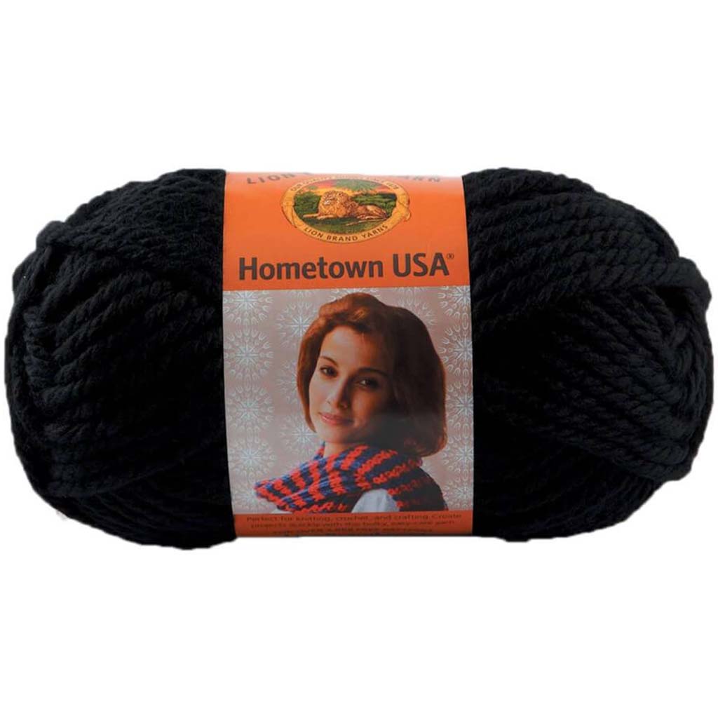 Lion Brand Hometown Yarn Oakland Black