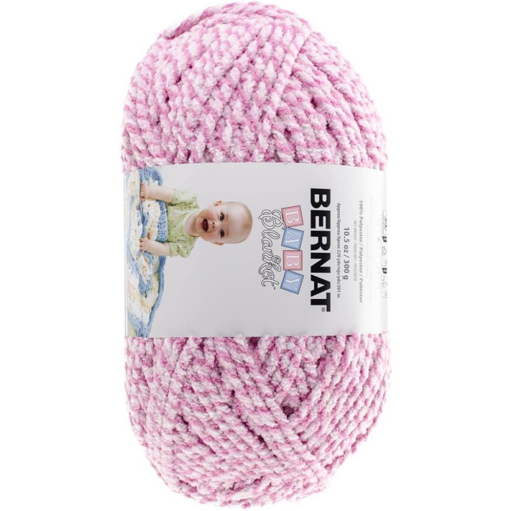 Bernat Baby Blanket Twists Big Ball Yarn Pink Twist