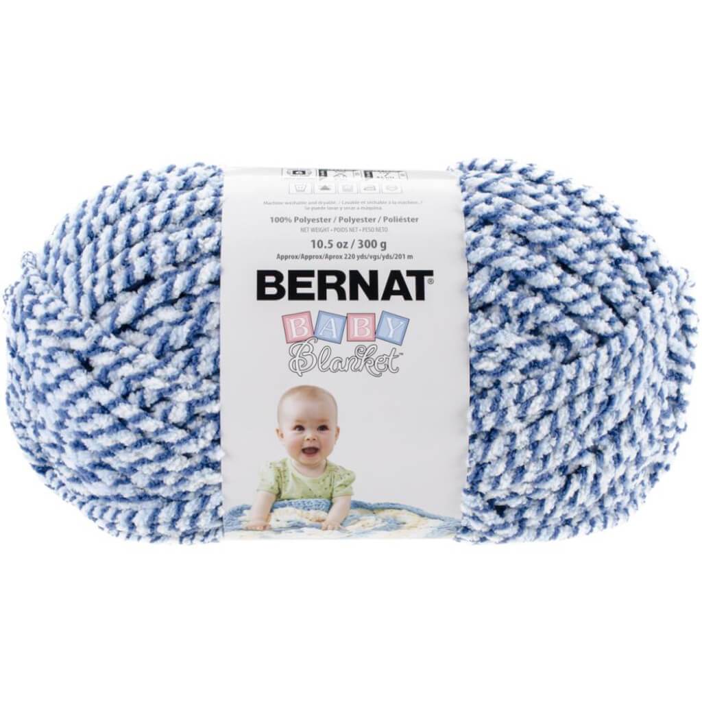 Baby Blanket Twists Big Ball Yarn Blue Twist