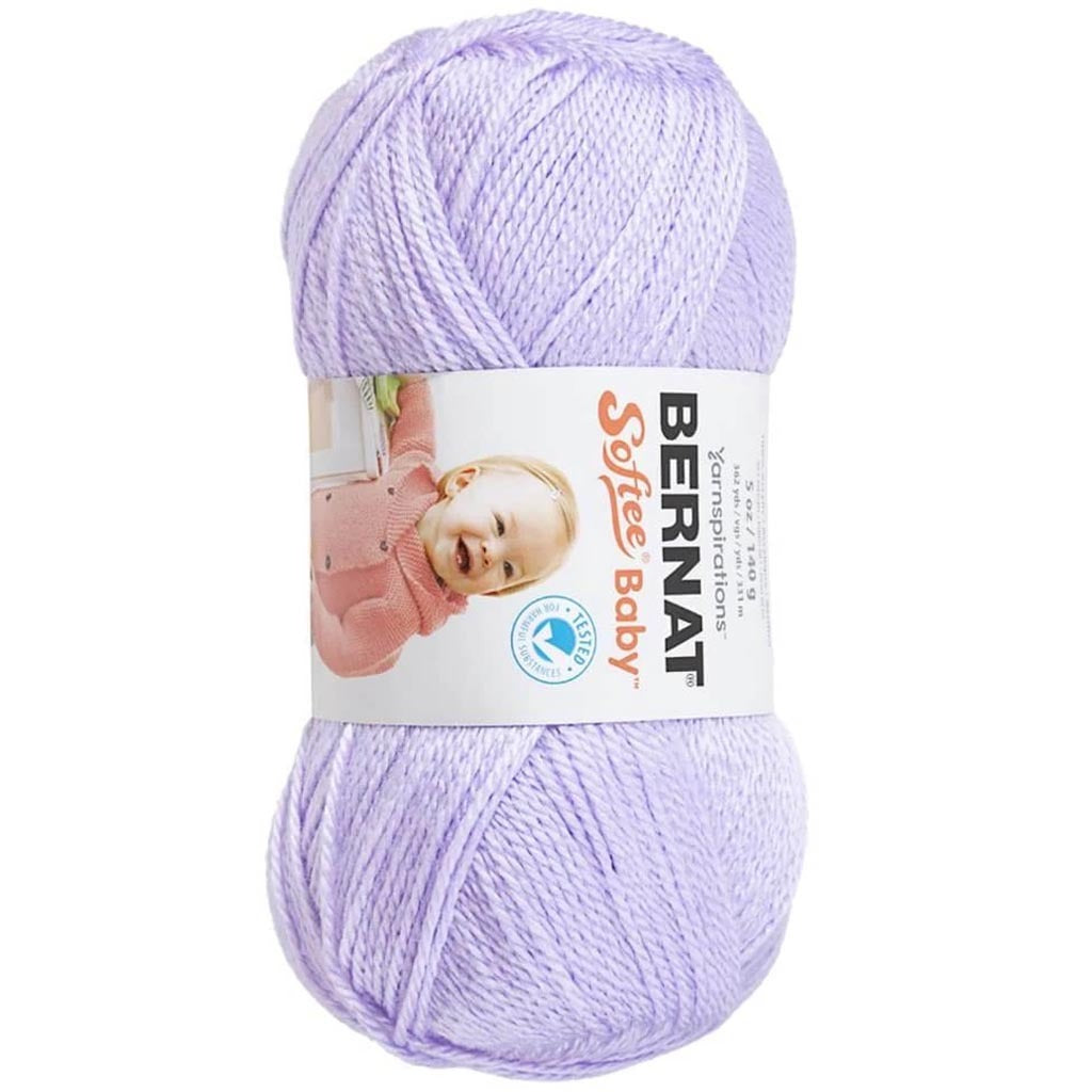 Bernat Softee Baby Yarn - Soft Lilac: 362 Yards