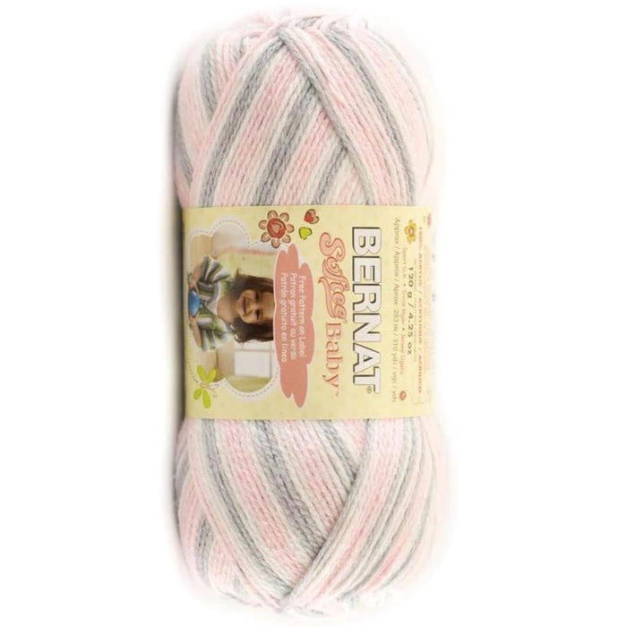 Bernat Softee Baby Ombre Yarn Pink Flannel 120g
