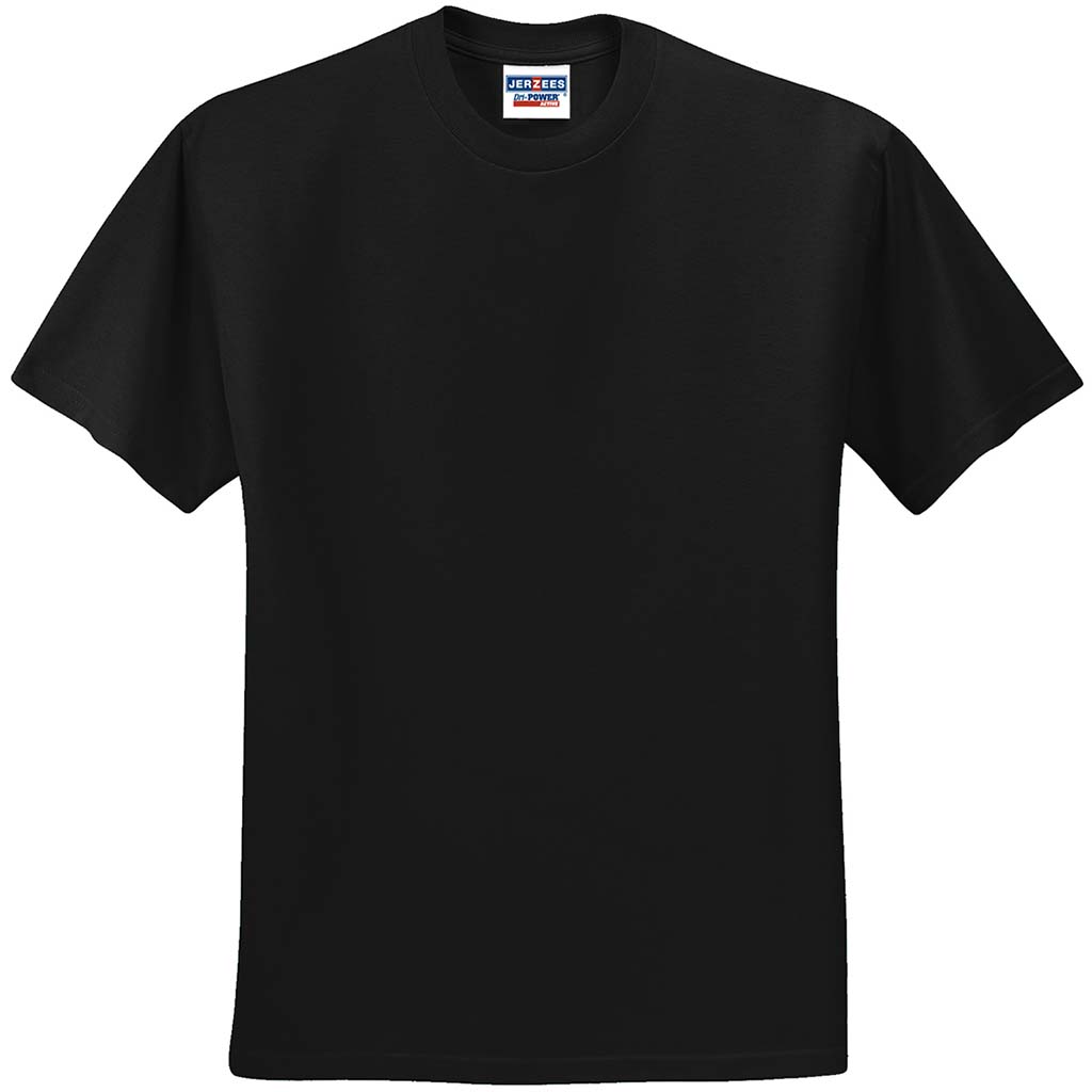 Adult Black Tee Large