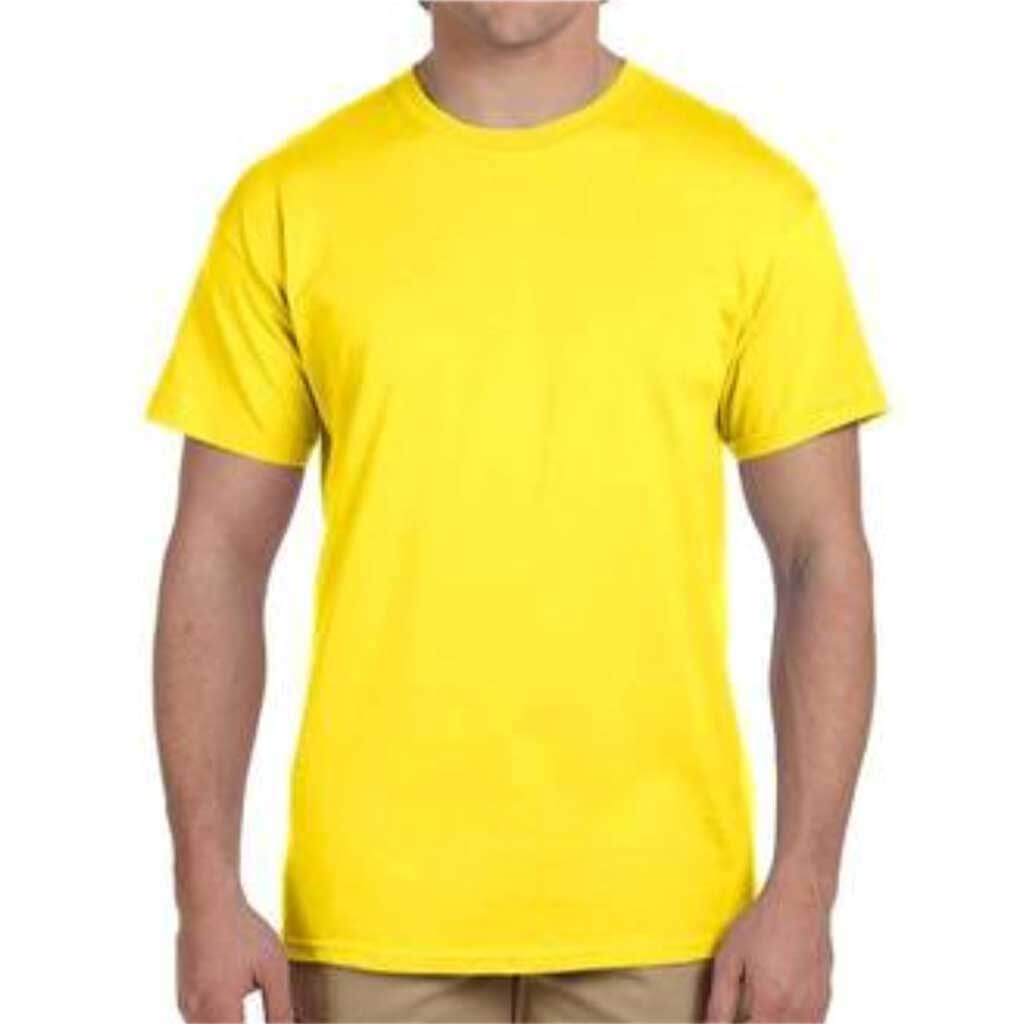 Adult Island Yellow Tee Large