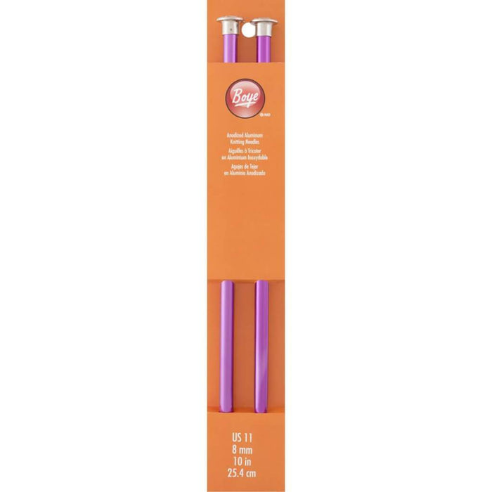 Single Point Aluminum Knitting Needles 10in Size 11/8mm